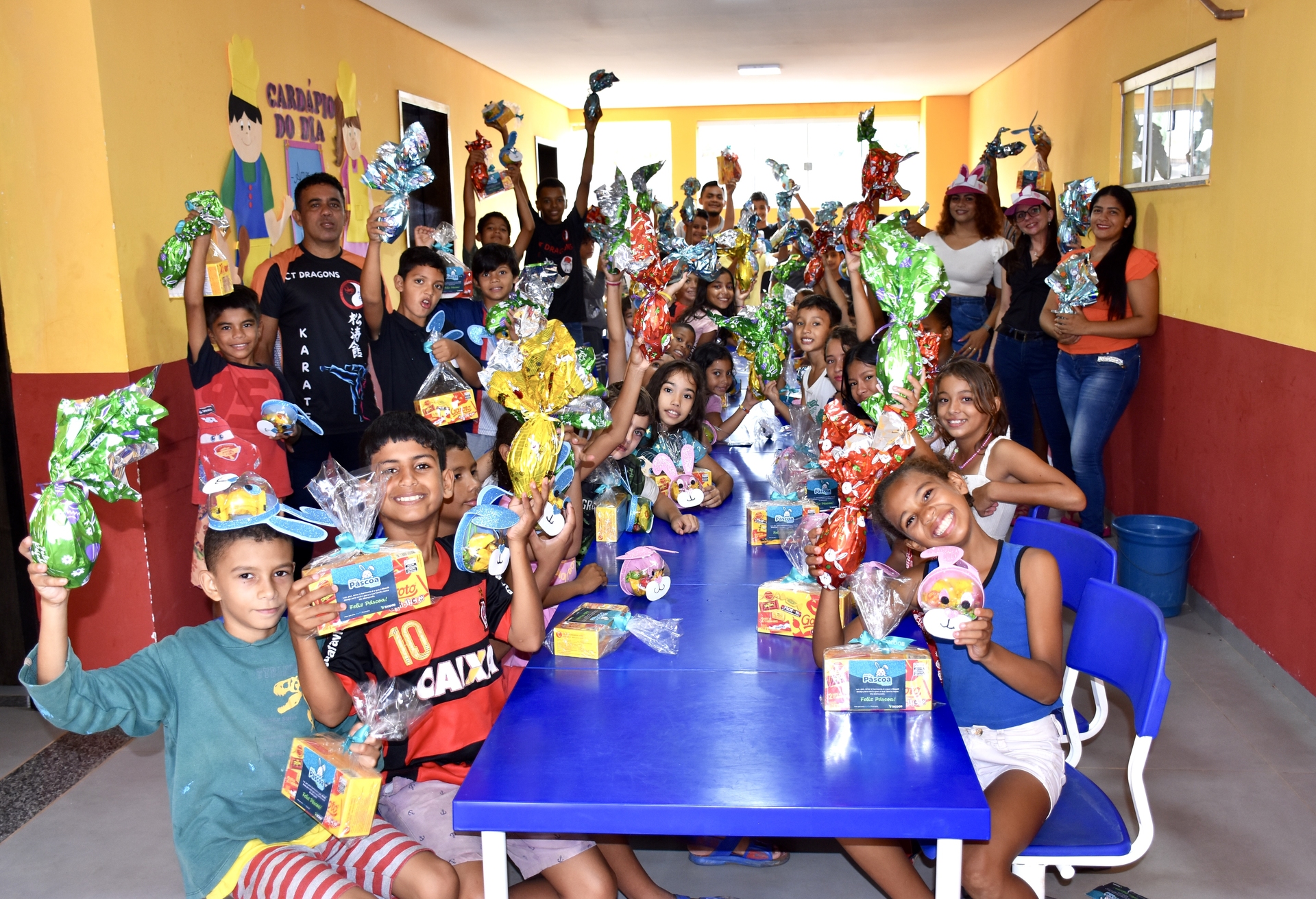 Projeto social desenvolve Páscoa das Crianças para alunos em Gaúcha do Norte